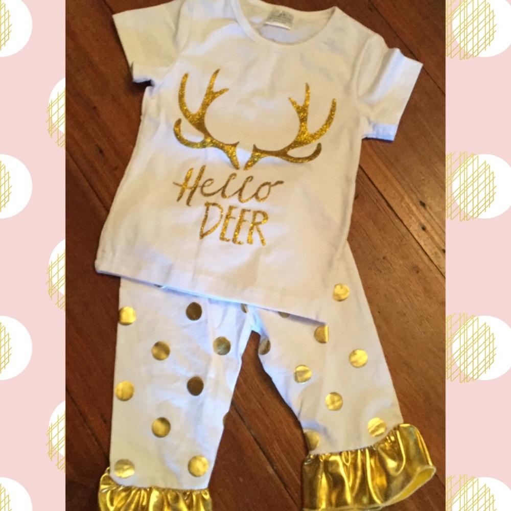 2pc Hello Deer outfit